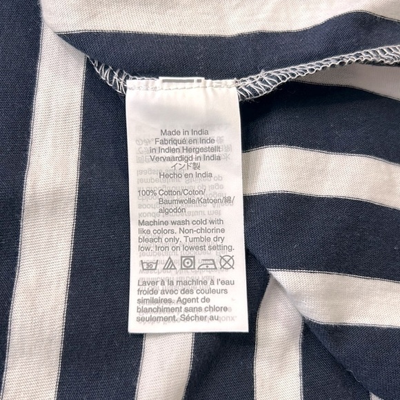 J.Crew Women's Tiered Tank Midi Dress in Navy Stripe Size S - Picture 10 of 11